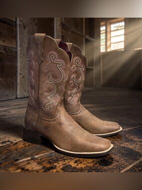 Ariat Women's Quickdraw Western Boots  - Broad Square Toe Size 11